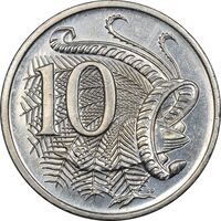 سکه 10 سنت 1988 الیزابت دوم - AU50 - استرالیا