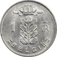 سکه 1 فرانک 1969 بودئون یکم (نوشته آلمانی) - MS61 - بلژیک