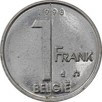 سکه 1 فرانک 1998 آلبرت دوم (نوشته آلمانی) - MS61 - بلژیک