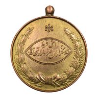 مدال آویزی برنز خدمتگزاران وزارتخانه ها - شماره 500 - AU58 - محمد رضا شاه