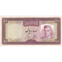 اسکناس 100 ریال (آموزگار - جهانشاهی) - تک - AU50 - محمد رضا شاه