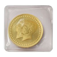 مدال طلا 5 گرمی بانک ملی (با پلمپ) - PF67 - محمد رضا شاه