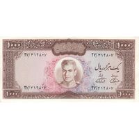 اسکناس 1000 ریال (آموزگار - فرمان فرماییان) - تک - AU58 - محمد رضا شاه