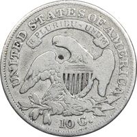 سکه 1 دایم 1834 - VF30 - آمریکا