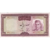 اسکناس 100 ریال (آموزگار - سمیعی) - تک - AU50 - محمد رضا شاه