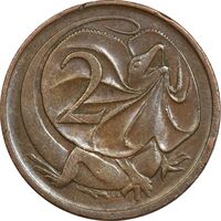 سکه 2 سنت 1974 الیزابت دوم - EF45 - استرالیا