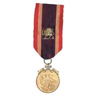 مدال برنز نجات آذربایجان (روبان فابریک) - AU - محمد رضا شاه