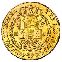 80 رئال طلای ایزابلای دوم