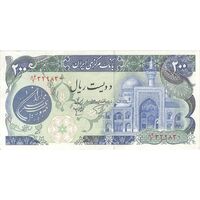 اسکناس 200 ریال (اردلان - مولوی) بدون فیلیگران - تک - AU58 - جمهوری اسلامی