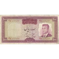 اسکناس 100 ریال (هویدا - سمیعی) - تک - VF20 - محمد رضا شاه