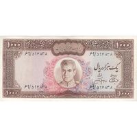 اسکناس 1000 ریال (آموزگار - جهانشاهی) - تک - AU58 - محمد رضا شاه