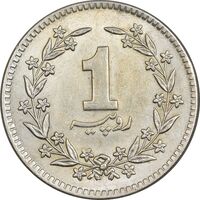 سکه 1 روپیه 1982 جمهوری اسلامی - AU58 - پاکستان