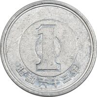 سکه 1 ین 1988 هیروهیتو - AU50 - ژاپن