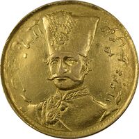 سکه طلا 1 تومان 1304 - AU55 - ناصرالدین شاه