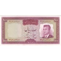 اسکناس 100 ریال (هویدا - سمیعی) - تک - UNC61 - محمد رضا شاه