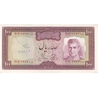 اسکناس 100 ریال (آموزگار - جهانشاهی) - تک - AU58 - محمد رضا شاه