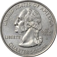 سکه کوارتر دلار 2000D ایالتی (مریلند) - MS61 - آمریکا