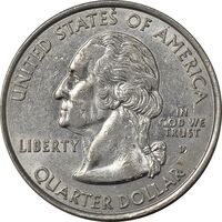 سکه کوارتر دلار 2000D ایالتی (نیوهمشایر) - MS61 - آمریکا