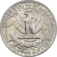 سکه کوارتر دلار 1990D واشنگتن - AU58 - آمریکا