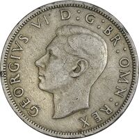 سکه 1/2 کرون 1948 جرج ششم - VF35 - انگلستان