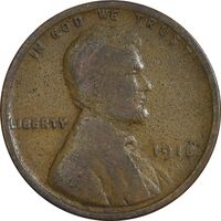 سکه 1 سنت 1918 لینکلن - VF20 - آمریکا
