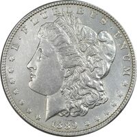 سکه یک دلار 1889 مورگان - AU50 - آمریکا