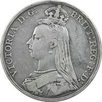 سکه 1 کرون 1888 ویکتوریا - VF30 - انگلستان