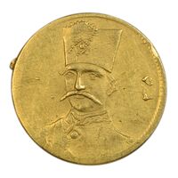 سکه طلا 5000 دینار 1305 تصویری - MS61 - ناصرالدین شاه