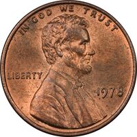 سکه 1 سنت 1978 لینکلن - MS64 - آمریکا