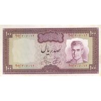 اسکناس 100 ریال (آموزگار - جهانشاهی) - تک - UNC63 - محمد رضا شاه