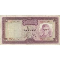 اسکناس 100 ریال (آموزگار - جهانشاهی) - تک - VF25 - محمد رضا شاه