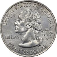 سکه کوارتر دلار 2004D ایالتی (آیووا) - MS61 - آمریکا