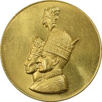 مدال طلا تاجگذاری 1346 (35 گرمی) - UNC - محمد رضا شاه