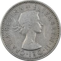 سکه 1 شیلینگ 1963 الیزابت دوم (سپر اسکاتلند) - EF45 - انگلستان