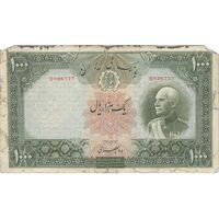 اسکناس 1000 ریال شماره لاتین - F12 - رضا شاه