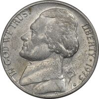 سکه 5 سنت 1973D جفرسون - VF35 - آمریکا