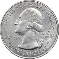 سکه کوارتر دلار 2017D (بنای یادبود افیگی موندز) - AU50 - آمریکا