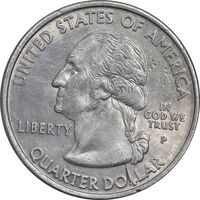سکه کوارتر دلار 2000P ایالتی (ویرجینیا) - EF45 - آمریکا