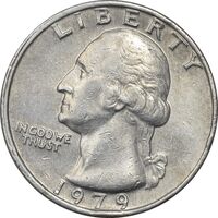 سکه کوارتر دلار 1979 واشنگتن - EF40 - آمریکا