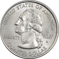 سکه کوارتر دلار 2001D ایالتی (نیویورک) - MS61 - آمریکا