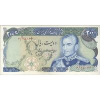 اسکناس 200 ریال (انصاری - یگانه) - تک - AU50 - محمد رضا شاه