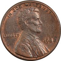 سکه 1 سنت 1982 لینکلن - MS61 - آمریکا