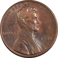 سکه 1 سنت 1988 لینکلن - AU55 - آمریکا