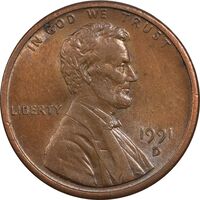 سکه 1 سنت 1991D لینکلن - MS61 - آمریکا