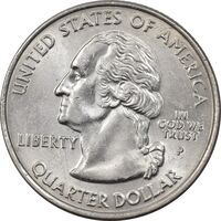 سکه کوارتر دلار 2007P ایالتی (وایومینگ) - MS63 - آمریکا