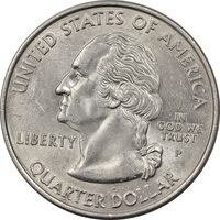 سکه کوارتر دلار 2000P ایالتی (ماساچوست) - MS62 - آمریکا