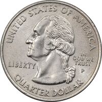 سکه کوارتر دلار 2007P ایالتی (مونتانا) - MS63 - آمریکا