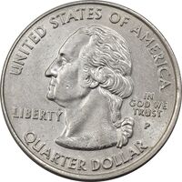 سکه کوارتر دلار 2007P ایالتی (مونتانا) - MS62 - آمریکا
