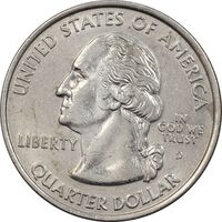 سکه کوارتر دلار 2007D ایالتی (مونتانا) - AU58 - آمریکا