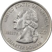 سکه کوارتر دلار 2008D ایالتی (آلاسکا) - MS62 - آمریکا